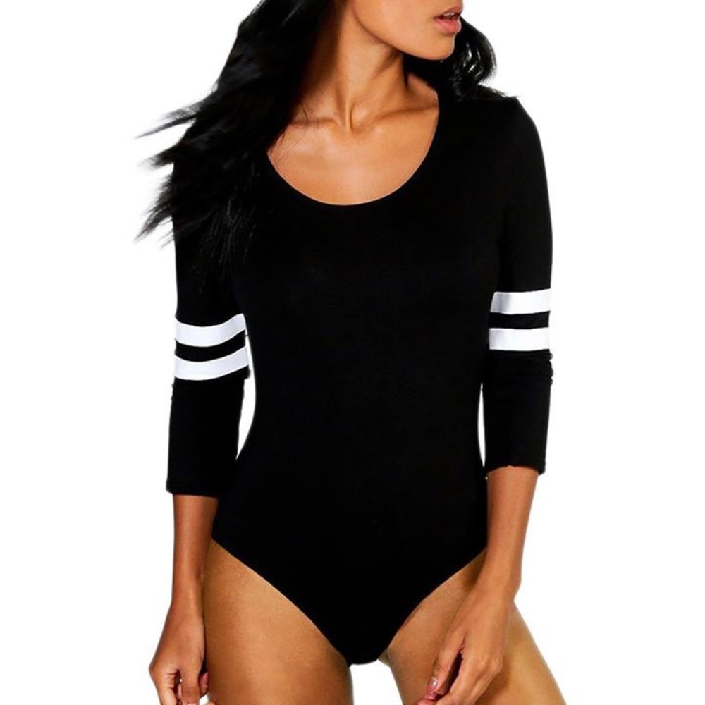 Finity Black Striped Jumpsuit